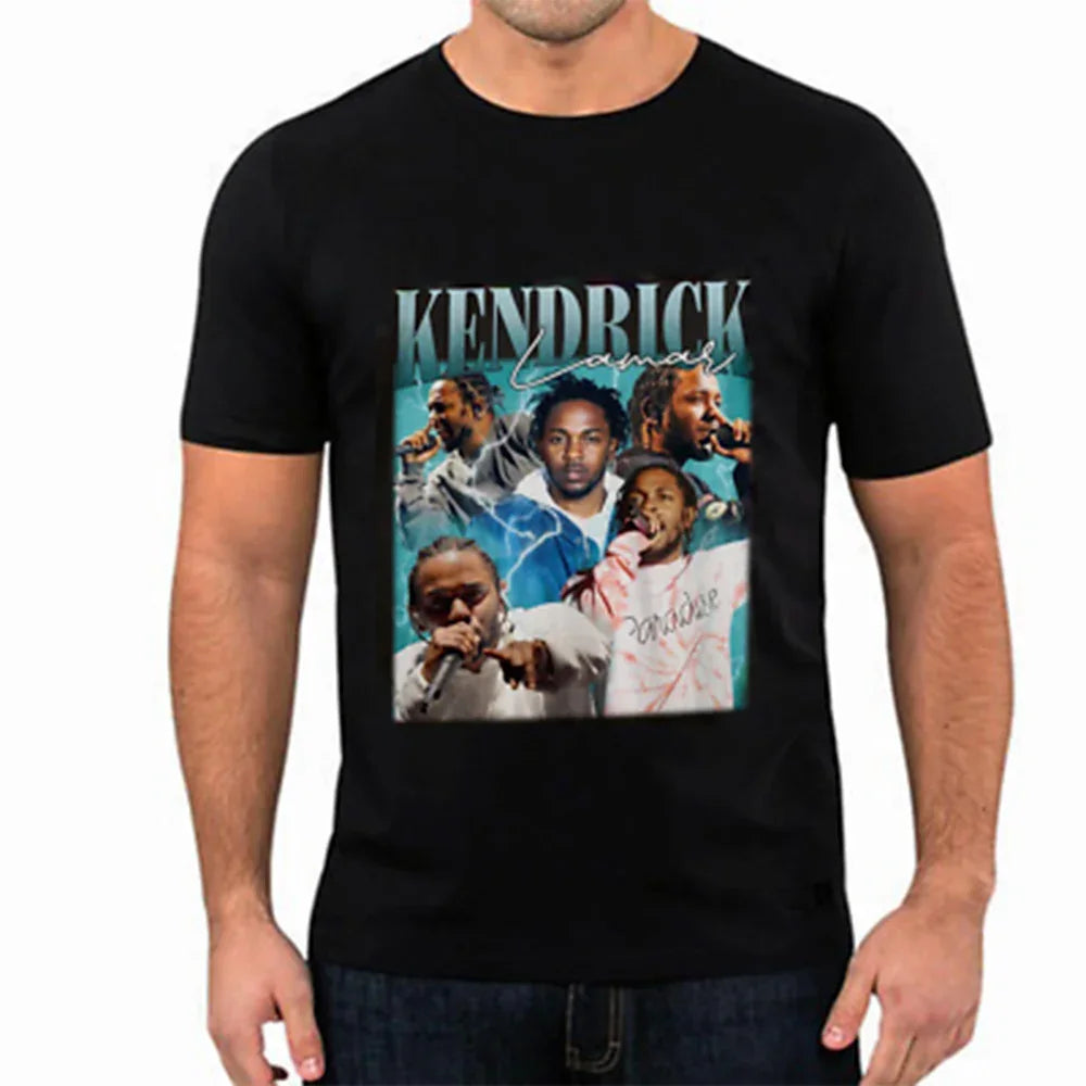 Camiseta Básica Kendrick Lamar Singer Preto