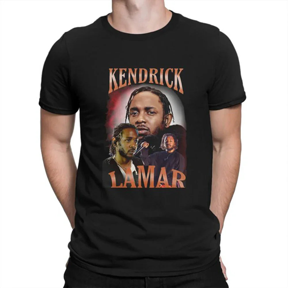 Camiseta Básica Rapper Kendrick Lamar  Preto
