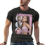 Camiseta Básica Ariana Grande Casual - Preto