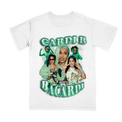 Camiseta Básica Cardi B Bacardi Branco