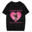 Camiseta Básica Kanye West College Dropout Heart Preto