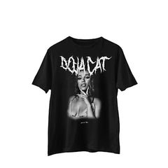 Camiseta Básica Doja Cat Black and White