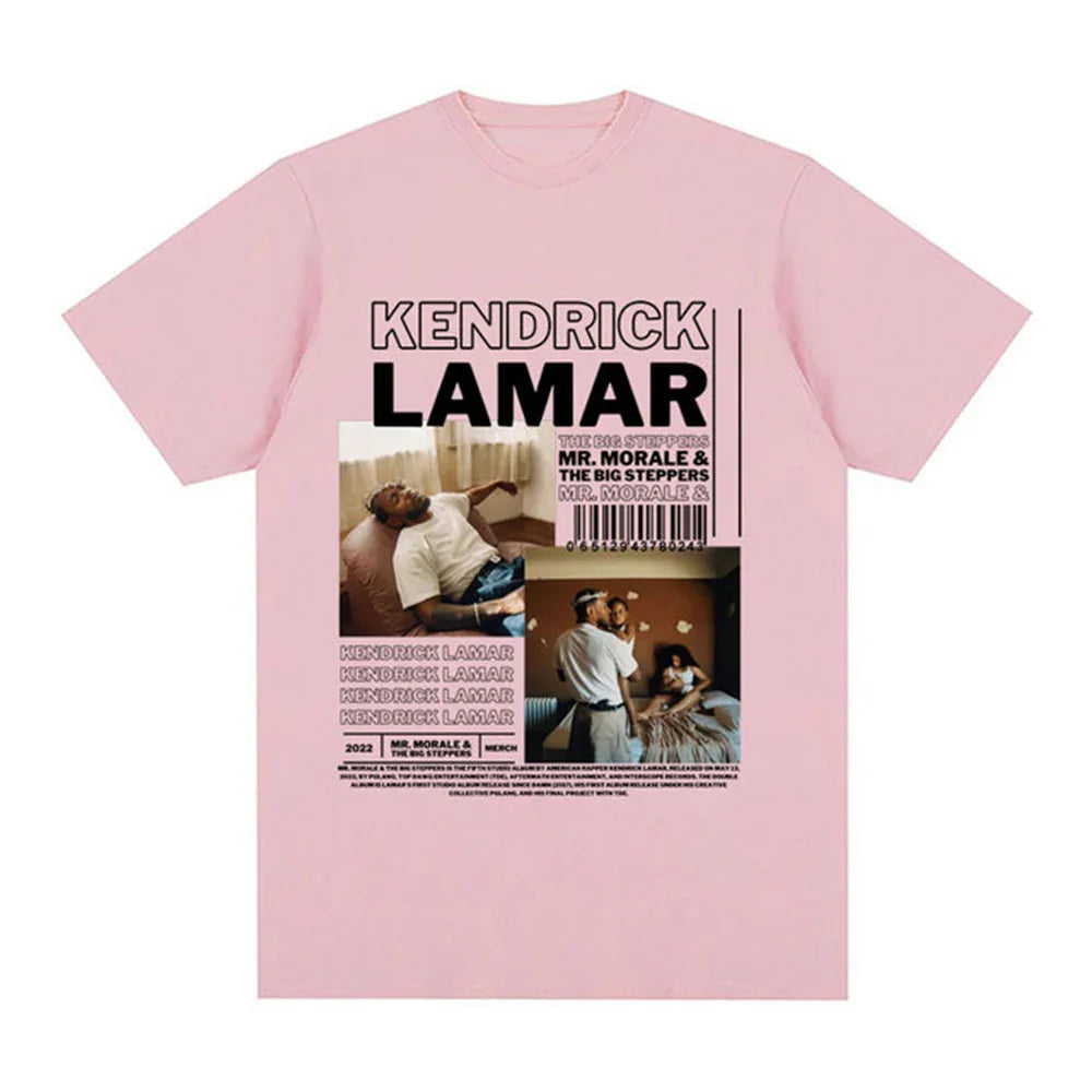 Camiseta Básica Mr Morale Kendrick Lamar Rosa Bebê