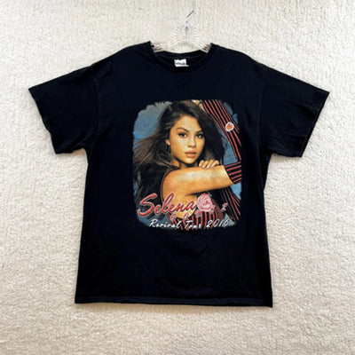 Camiseta Básica Selena Gomez Revival Tour 2016 - preto